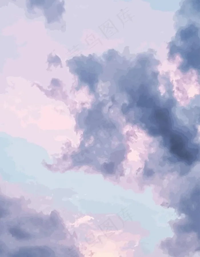 油彩天空图片