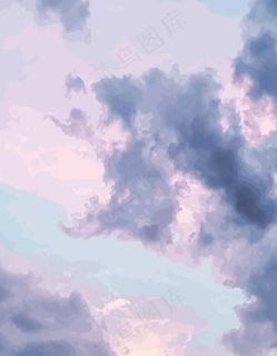 油彩天空图片