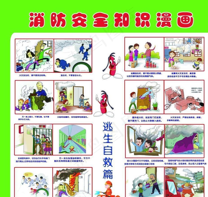 消防安全知识漫画图片