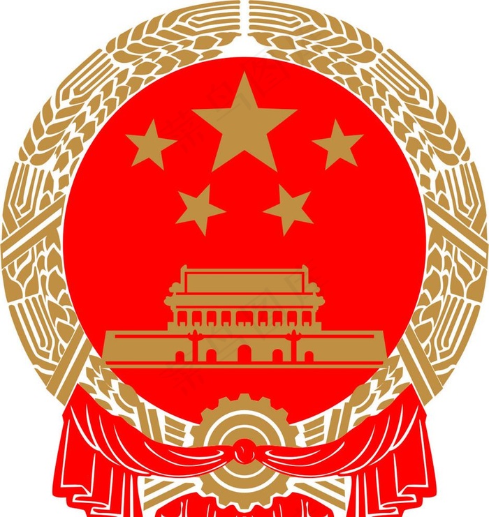 矢量图国徽图片