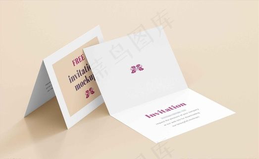 邀请函样机图片
