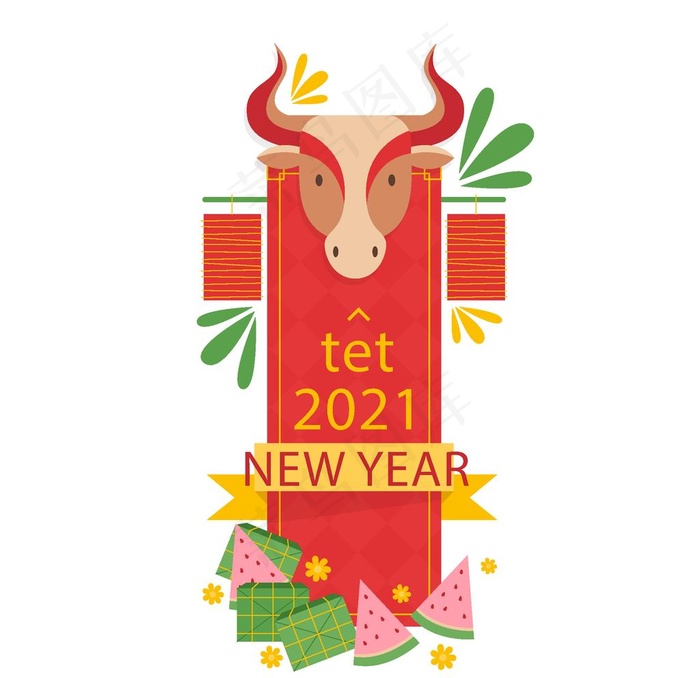 牛图片ai矢量模版下载