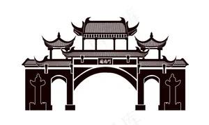 国酒门图片