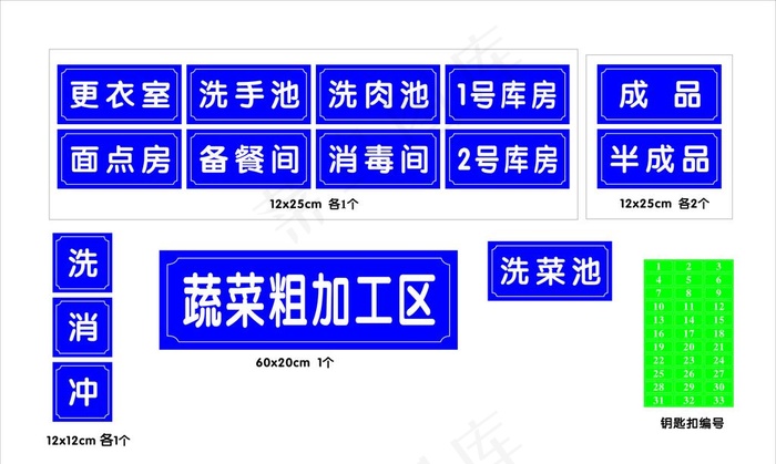 食堂科室牌图片cdr矢量模版下载