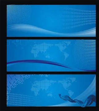 蓝色展板背景图片