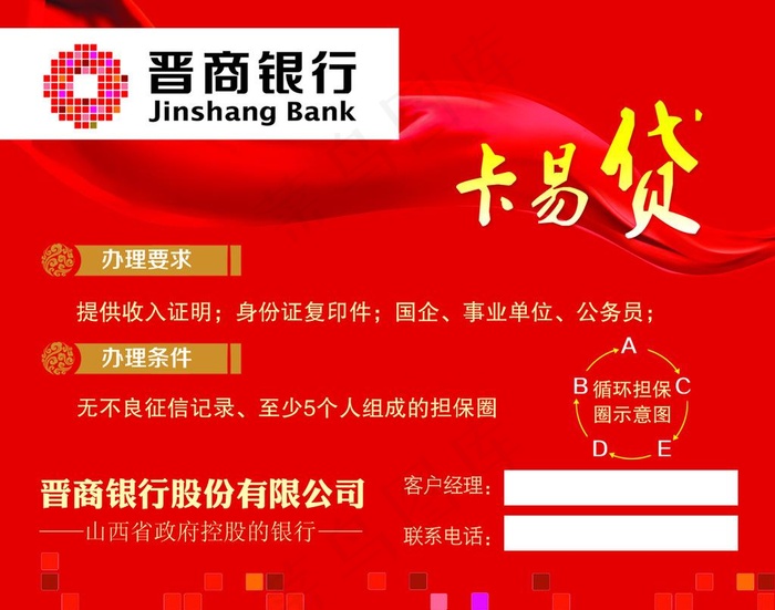 晋商银行图片psd模版下载