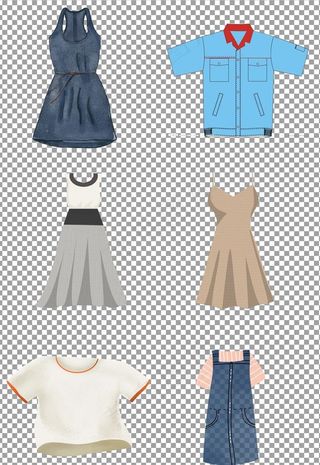 手绘服装衣服图片