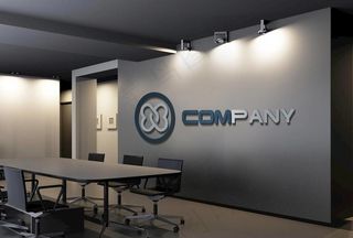 形象墙样机图片