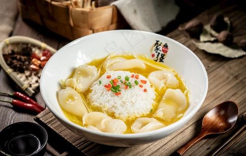 花胶鸡丝泡饭图片