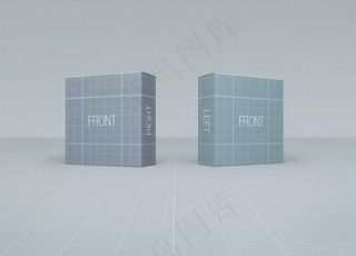 3C电子产品纸盒包装效果图样机图片