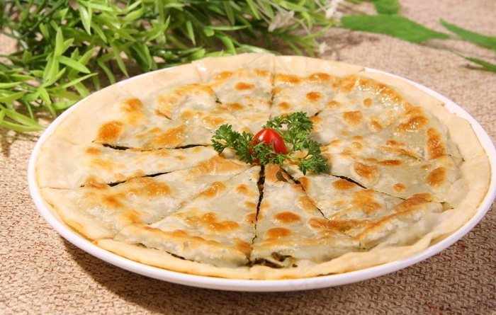 生煎酸菜饼图片
