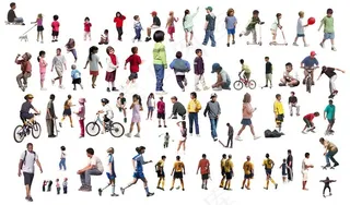 孩子学生素材图片