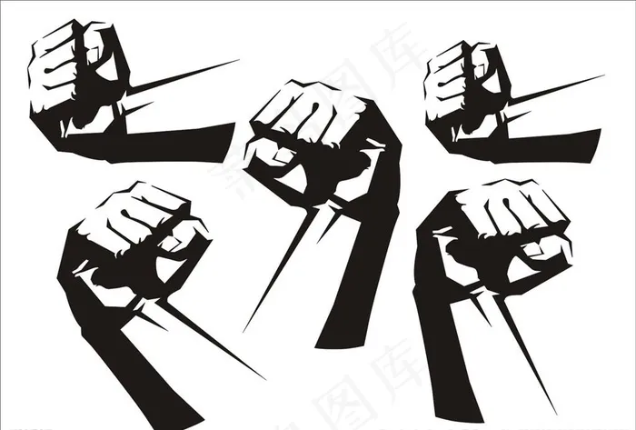 拳头图片cdr矢量模版下载