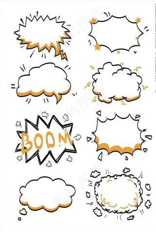 爆炸云对话框图片