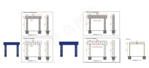 龙门架钢架图图片