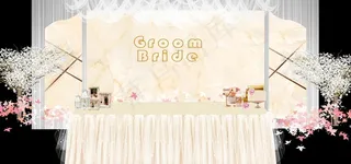 香槟色婚礼图片