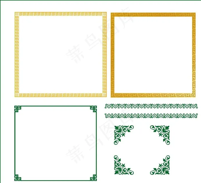 边框图片ai矢量模版下载