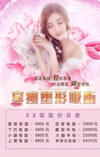 整形整容美容医院价格项目表图片