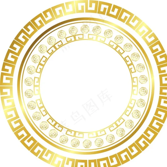 环形花纹图片ai矢量模版下载