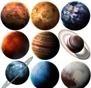 九大行星素材图片
