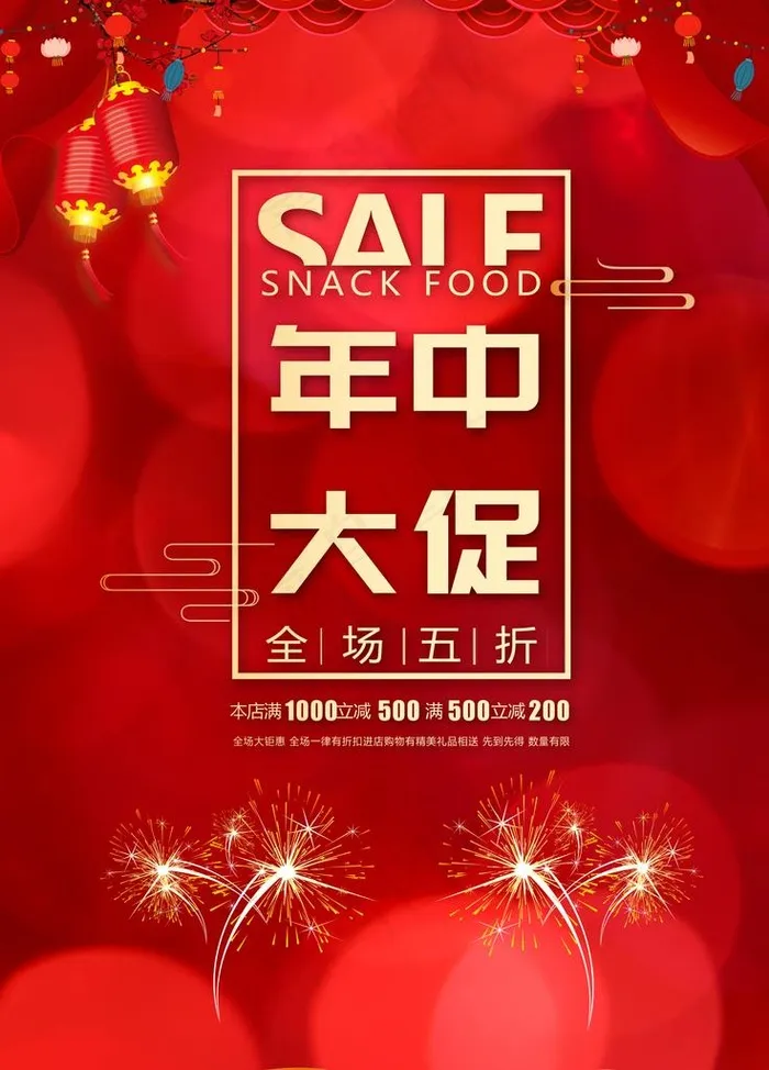 年终钜惠促销宣传活动海报素材图片(2008X2677(DPI:85))psd模版下载