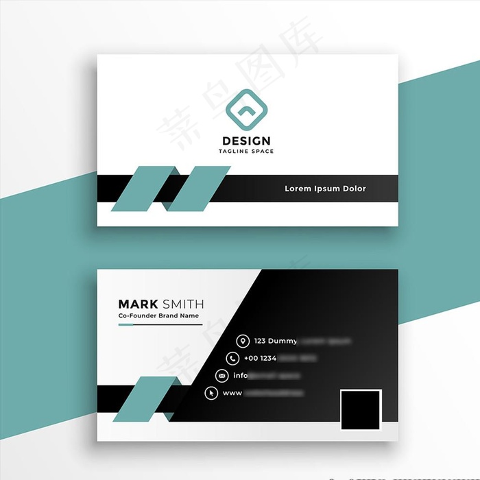 简约商务名片图片