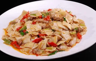 羊肉炒面片好图片