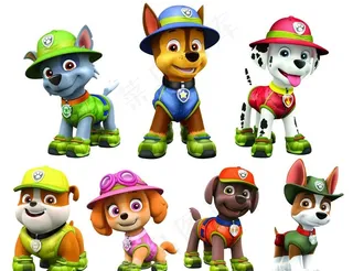 汪汪队立大功高清分层源文件图片