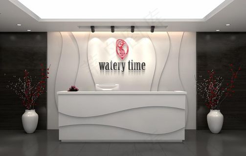 前台形象墙图片