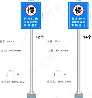 限速路牌图片