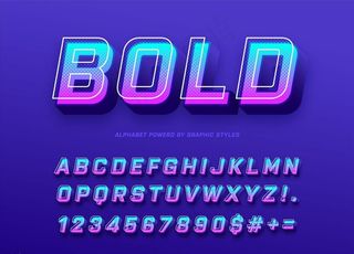 蓝色渐变字体图片