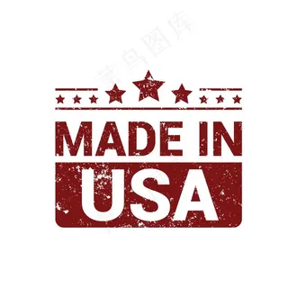 美国制造标签图片