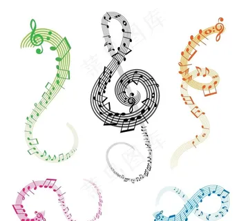 抽象五线谱图片