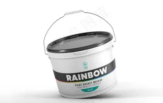 油漆桶包装样机图片