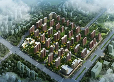楼盘鸟瞰图图片 楼盘鸟瞰图图片
