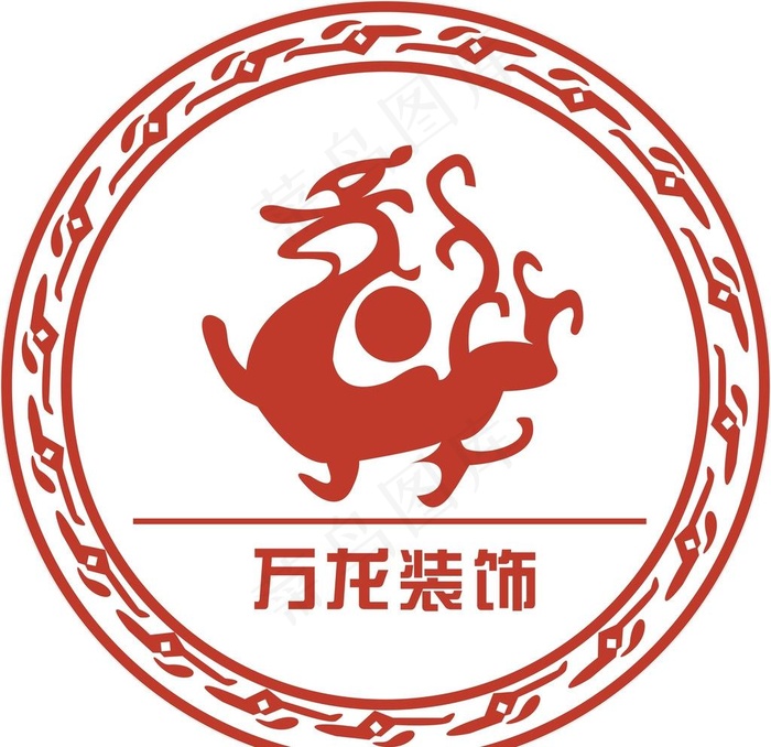龙LOGO图片cdr矢量模版下载