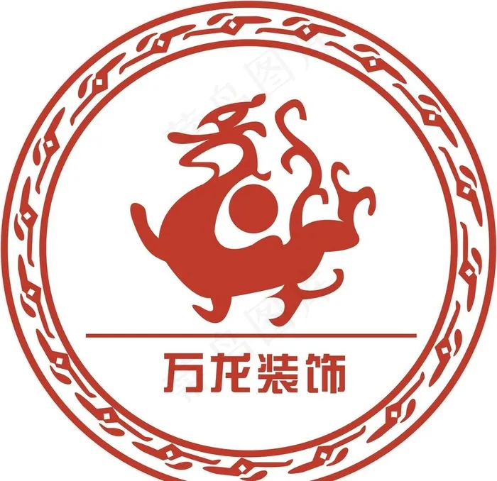 龙LOGO图片cdr矢量模版下载