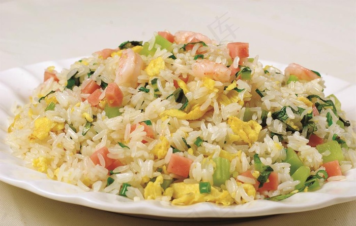 鲜虾仁蛋炒饭图片