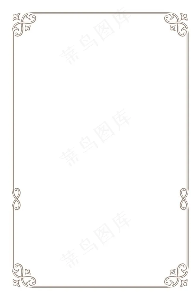 欧式边框图片ai矢量模版下载