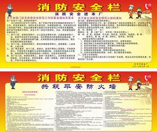 消防安全展板图片