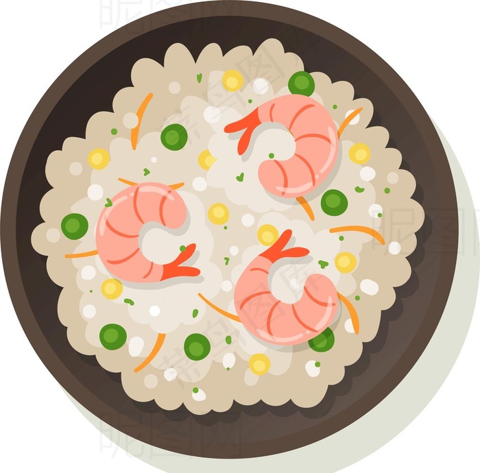 海鲜炒饭图片eps,ai矢量模版下载