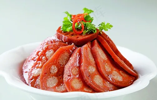 桂花糯米藕图片 桂花糯米藕图片