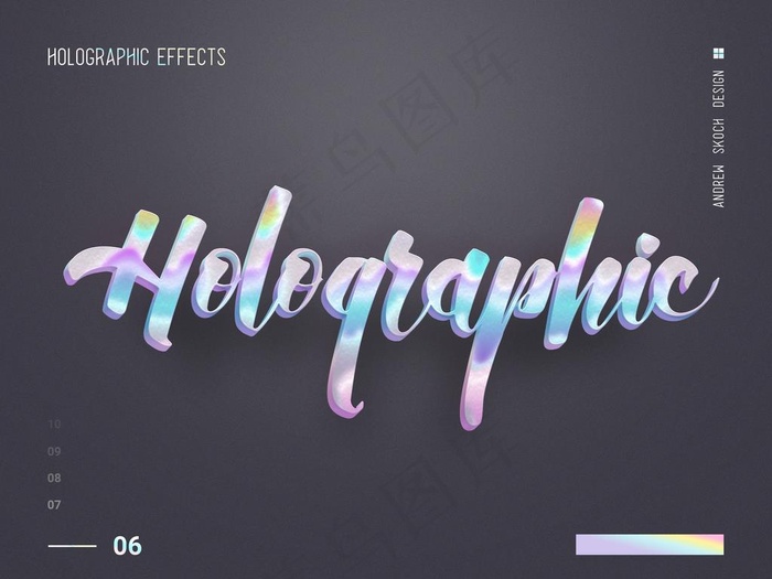3D立体字图片