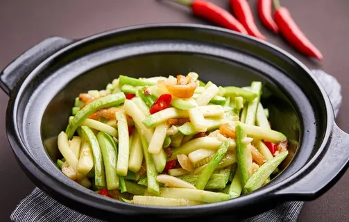 西葫芦炒肉丝图片