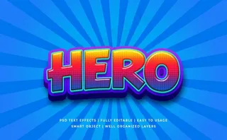 字体样式 动漫英雄特效图片