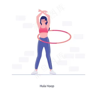健身插画图片