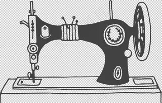 老式缝纫机图片