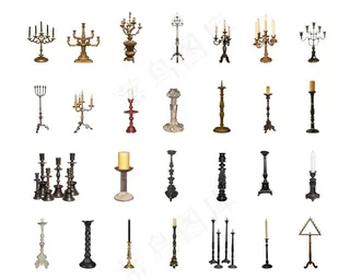 蜡烛烛台图片