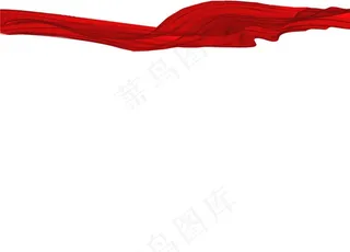 红色 飘带图片素材 背景