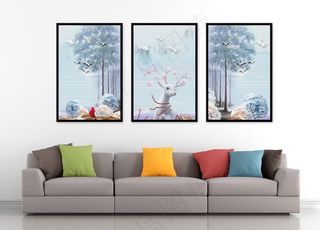 沙发 壁画相框图片